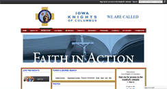 Desktop Screenshot of iowakofc.org